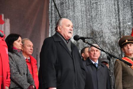 Г.А. Зюганов на митинге в Москве: Вечная память героям! Да здравствует Советская власть!