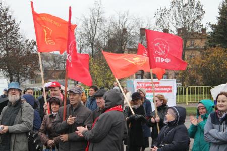 В Пскове прошел очередной митинг против строительства химического завода