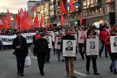 Г.А. Зюганов на митинге в Москве: Вечная память героям! Да здравствует Советская власть!