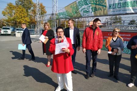 Ставропольский край. Коммунисты и комсомольцы организовали большой спортивный праздник и провели встречу со студентами