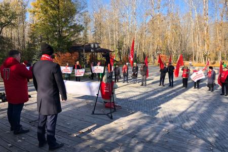 Мы – за честные и чистые выборы! Акция тувинских коммунистов