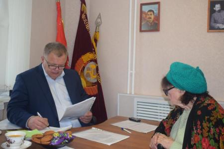 Московская область. Депутат-коммунист Александр Наумов провёл приём граждан в Домодедово