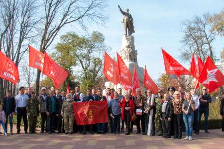 В день Красного Октября в Краснодарском крае прошли автопробеги и митинги в поддержку П.Н. Грудинина и С.Г. Левченко 