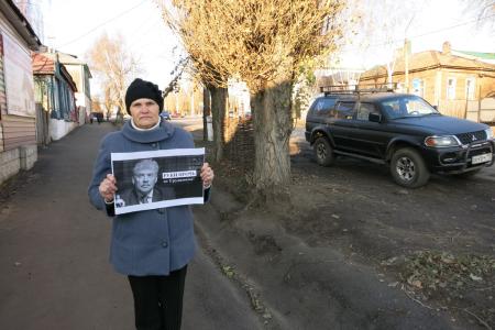 Пикеты в поддержку Грудинина в Тамбовской области