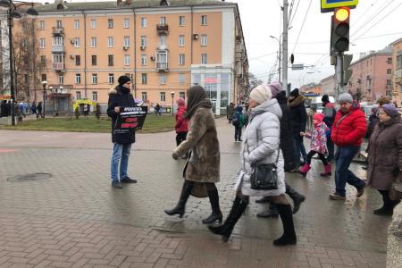 В Рязани и области прошла очередная волна пикетов в поддержку Сергея Левченко и Павла Грудинина