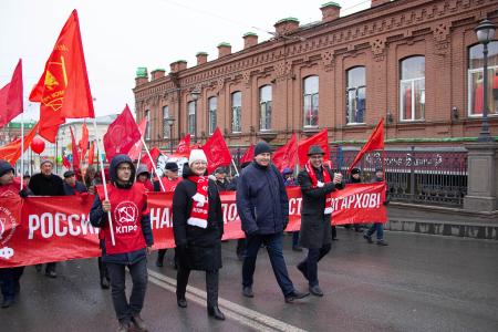 Томская область. «Россия для народа, долой власть олигархов!»