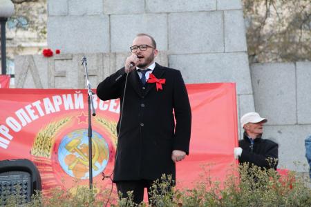 Приморский край. Во Владивостоке прошли праздничные мероприятия в честь Великого Октября
