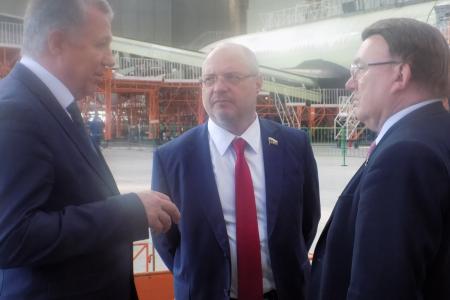 Группа депутатов Государственной Думы во главе с Сергеем Гавриловым посетила Воронежский авиазавод