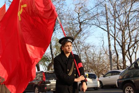 Приморский край. Во Владивостоке прошли праздничные мероприятия в честь Великого Октября