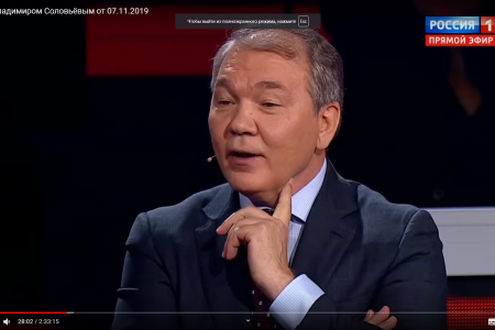 Л.И. Калашников 7 ноября выступил в программе «Вечер с Владимиром Соловьевым»