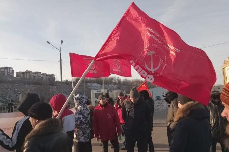 В Чувашии прошла акция протеста «За права трудового народа! За смену курса и против информационного террора!»
