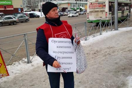 Пикеты в поддержку Грудинина и Левченко продолжаются по всей Новосибирской области