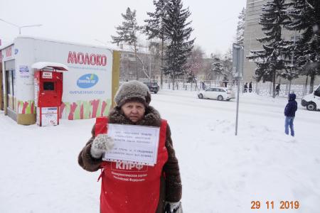 В Новосибирской области продолжаются акции в поддержку Грудинина 