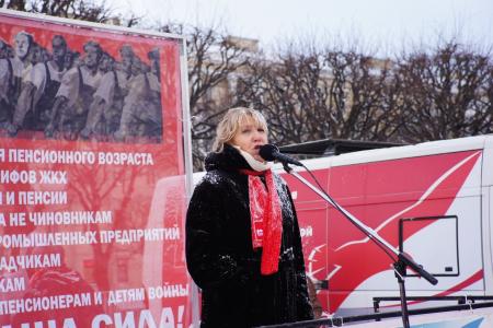 В Санкт-Петербурге прошел митинг КПРФ в поддержку Грудинина и Левченко