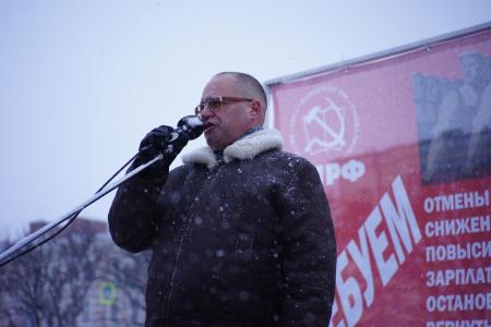 В Санкт-Петербурге прошел митинг КПРФ в поддержку Грудинина и Левченко
