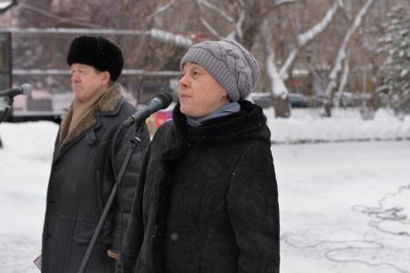 В центре Новосибирска воссоздали освобождение города от Колчака 