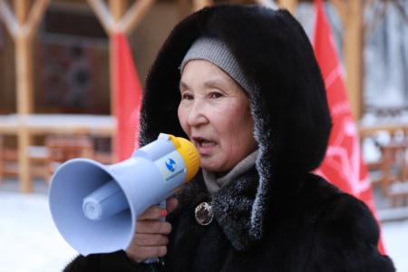 "Нет травле коммунистов!". Акция протеста КПРФ в Туве