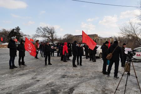 На митингах и пикетах в Приморском крае выступили против антинародного курса