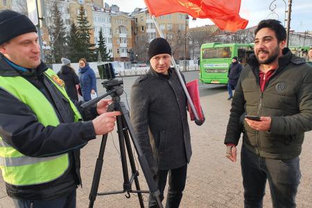 В Тюмени состоялся очередной пикет в поддержку С.Г. Левченко и П.Н. Грудинина