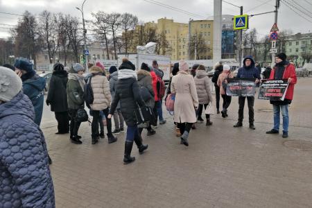 Очередная серия пикетов в защиту руководителей-коммунистов прошла в Рязанской области