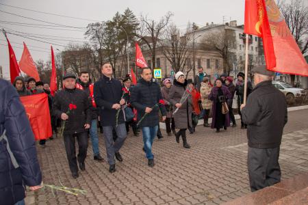 В Краснодарском крае в День памяти В.И. Ленина прошли торжественные мероприятия 