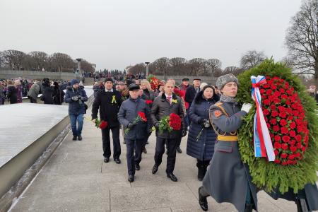 Сергей Пантелеев принял участие в траурной церемонии на Пискаревском мемориальном кладбище в Санкт-Петербурге