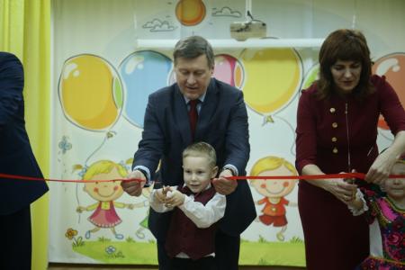 Мэр Новосибирска Анатолий Локоть открыл новый детский сад в Первомайском районе города 