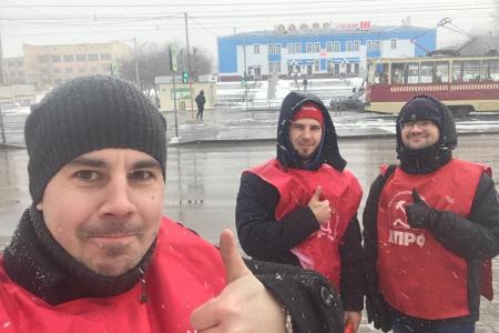 В Красноярске коммунисты отметили 102-ю годовщину создания Рабоче-Крестьянской Красной Армии и Военно-Морского Флота