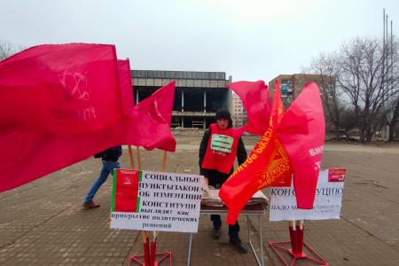Коммунисты Волгоградской области отметили 102-ую годовщину образования Рабоче-Крестьянской Красной армии 