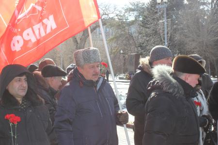 Коммунисты Волгоградской области отметили 102-ую годовщину образования Рабоче-Крестьянской Красной армии 
