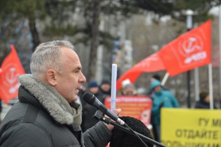 Торжественное собрание и митинг в Ростове-на-Дону в честь 102-й годовщины со дня рождения Советской Армии и Военно-Морского Флота
