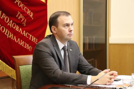Юрий Афонин и Дмитрий Новиков провели видеоконференцию с региональными отделениями КПРФ