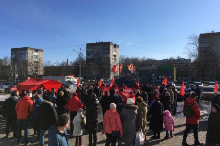 Нижний Новгород. Автозавод вышел на митинг