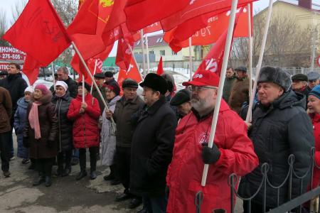 Чувашская Республика. Коммунисты города Чебоксары отметили  67-ю годовщину со дня смерти И.В. Сталина массовой акцией
