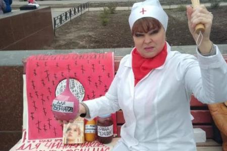 Саратовская область. В Балаково прошел митинг КПРФ против развала медицины