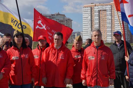 Краснодарский край. Автомарш КПРФ «Наша Великая Победа» прошел через Темрюк и город-герой Новороссийск