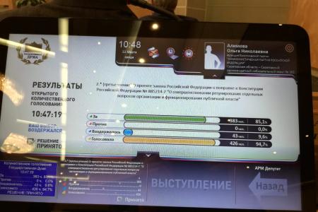 «Все кроется в деталях». О.Н. Алимова прокомментировала процедуру голосования по поправкам в Конституцию