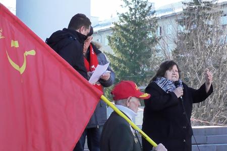 Саратовская область. Митинг КПРФ в защиту Саратовского электроагрегатного производственного объединения
