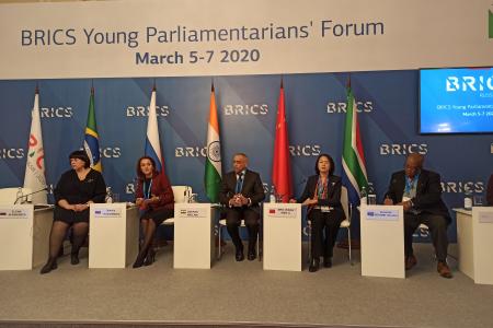 Денис Парфенов на форуме молодых парламентариев БРИКС
