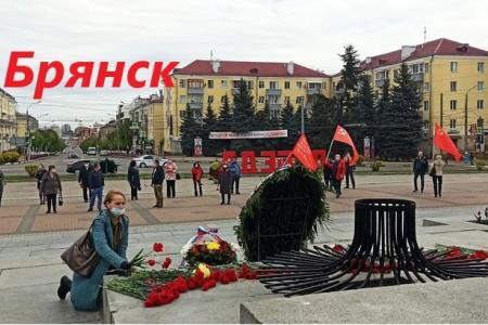 СМИ и соцсети об акциях КПРФ к 75-летию Великой Победы:  «Бессмертный полк под красным стягом», автопробеги, шествие в Иркутске, задержания в Москве