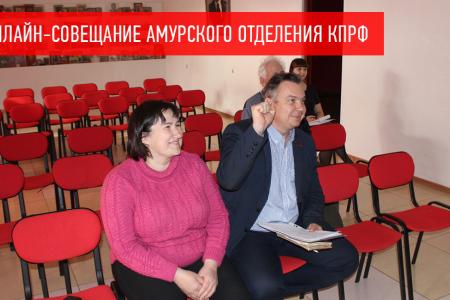 Амурское областное отделение КПРФ провело онлайн совещание