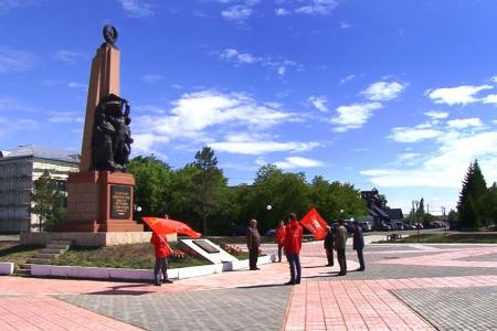 Омские коммунисты отмечают годовщину Марьяновских боёв
