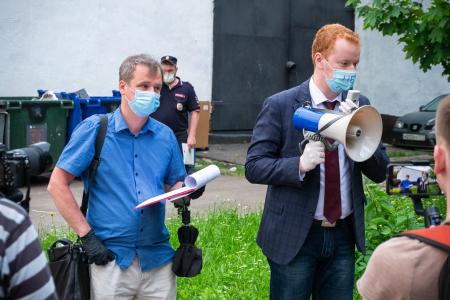 Москва. Медведково. Жители при поддержке КПРФ готовятся к противостоянию с застройщиками