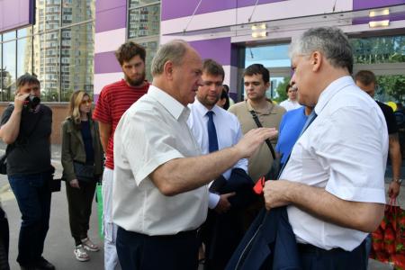 Г.А. Зюганов принял участие в открытии спортивного комплекса на территории совхоза имени Ленина