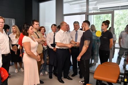 Г.А. Зюганов принял участие в открытии спортивного комплекса на территории совхоза имени Ленина