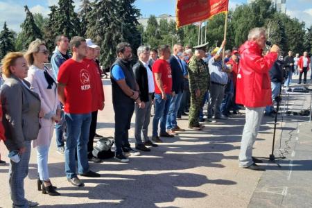 Дмитрий Новиков на акции протеста в Ульяновске: «КПРФ будет наращивать борьбу за честные выборы»