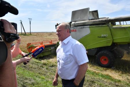 Г.А. Зюганов посетил Знаменский район Орловской области