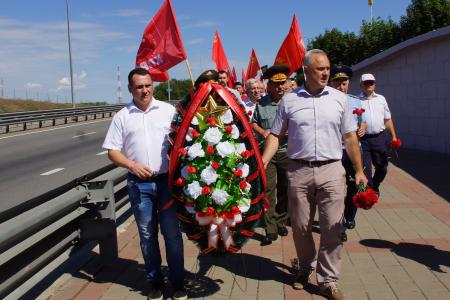 Краснодарский край. Коммунисты Дона и Кубани отметили 78-ю годовщину легендарной Кущевской атаки красных казаков