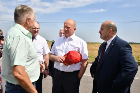 Г.А. Зюганов посетил Знаменский район Орловской области