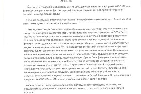 Брянские власти пообещали выполнить требования жителей Почепа